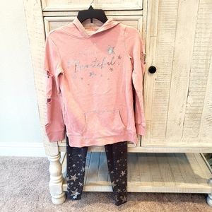 Justice pink and grey outfit Size 12